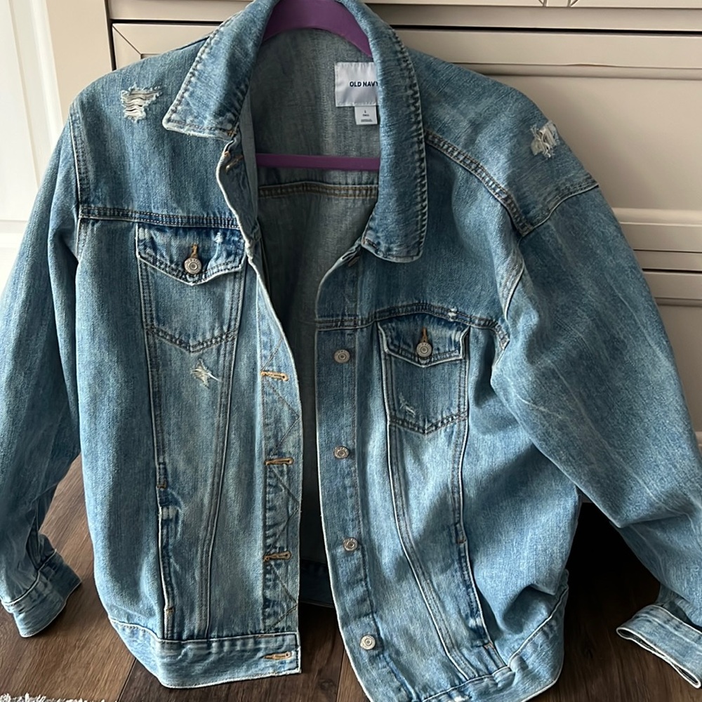 Distressed Jean Jacket